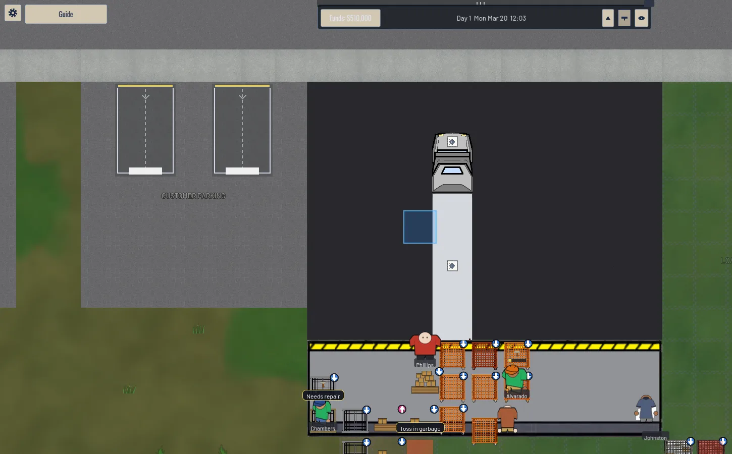 Small station dock